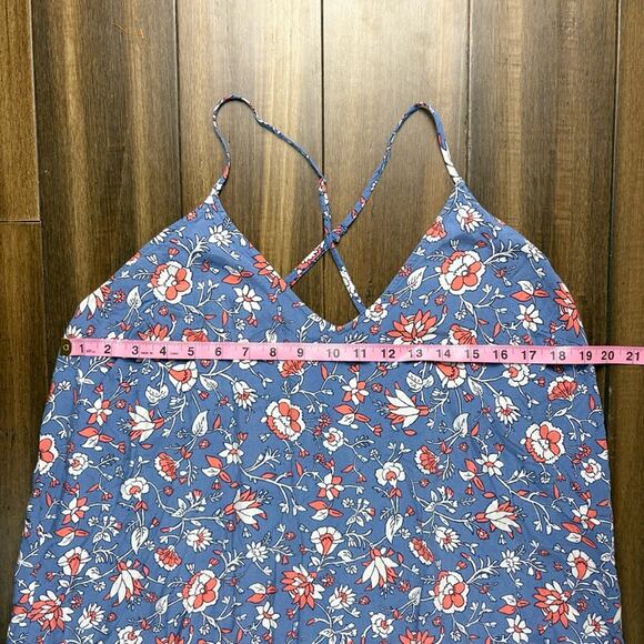 Old Navy Size XL Plus Size Blue, Pink, Floral Paisley Dress V neck Midi/Maxi - Picture 4 of 14